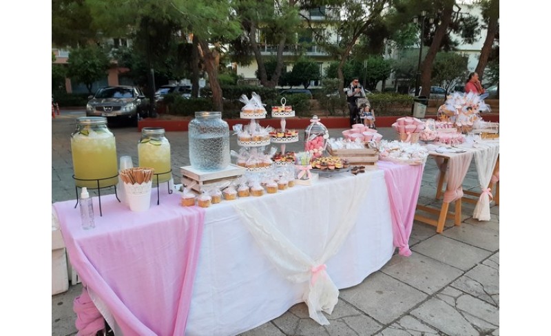 Candy Bar σε αποχρώσεις άσπρο -ρόζ